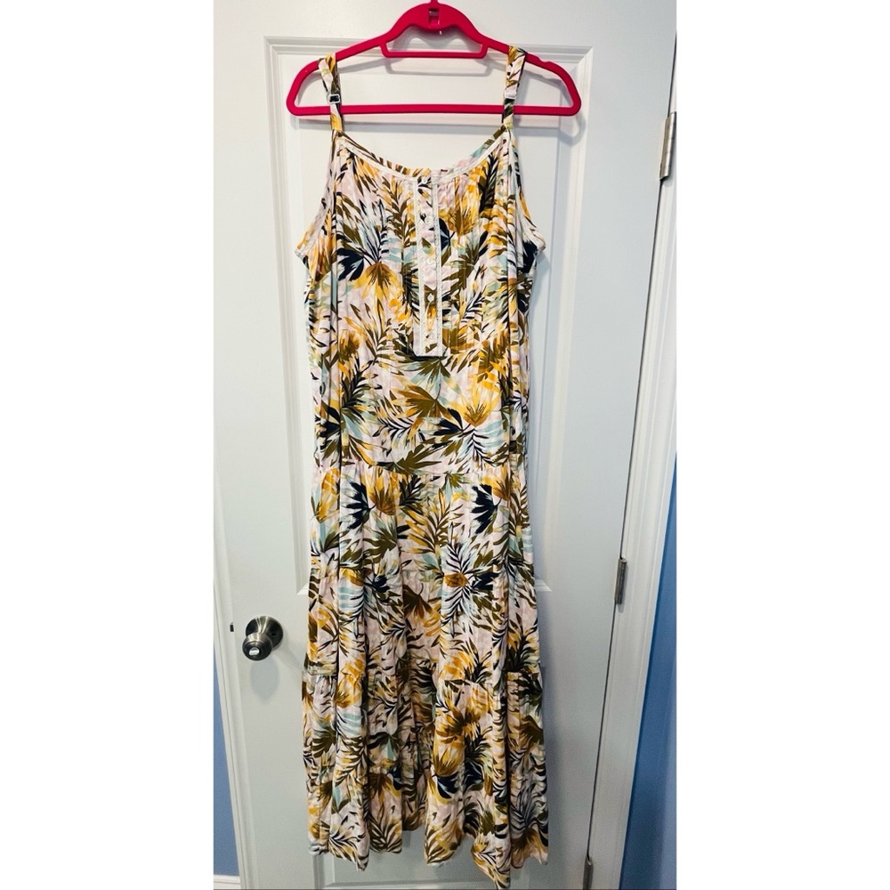Beautiful Jessica Simpson Tropical Maxi Dress Size 3X